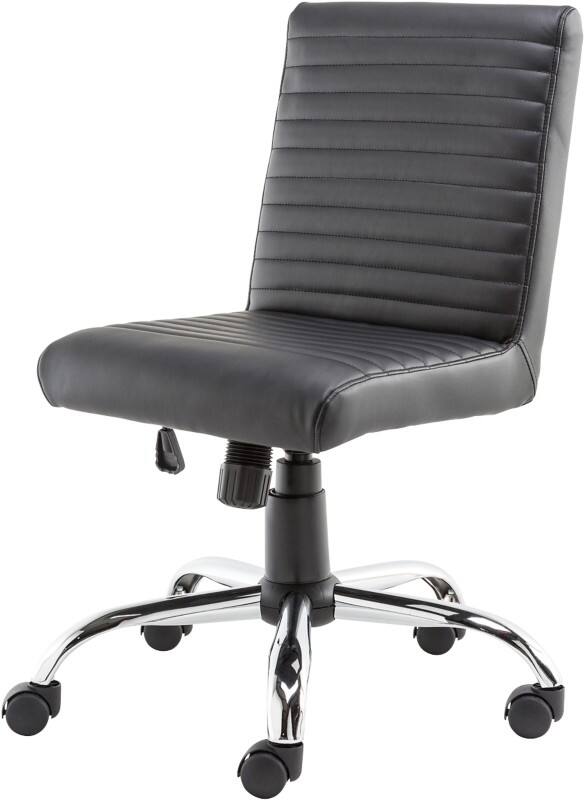 Alphason Lane Office Chair Basic Tilt Faux Leather Without armrest Height-Adjustable Seat Black 114 kg