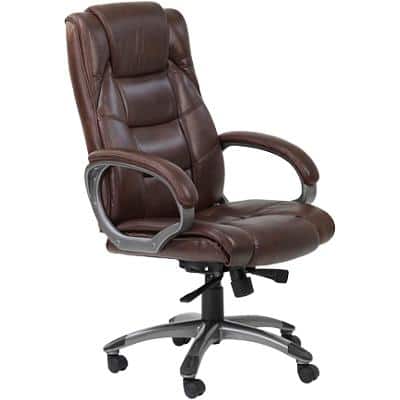 Alphason Emporium Office Chair Brown 600-500 x 520 mm
