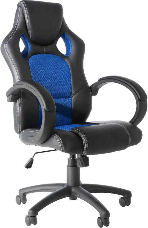 Alphason Office Chair Vortex with Adjustable Seat Black, Blue