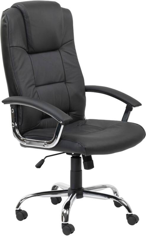 Alphason Houston Office Chair Height-Adjustable Seat Black 114 kg