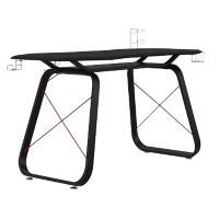 Alphason Oblivion Desk Black, Red 760 x 1460 mm