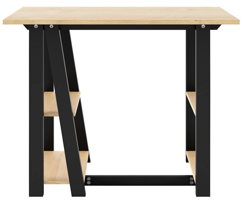 Alphason Penzance Non Height Adjustable Home Office Desk Rectangular Oak 1,000 (W) x 550 (D) x 760 (H) mm Wood