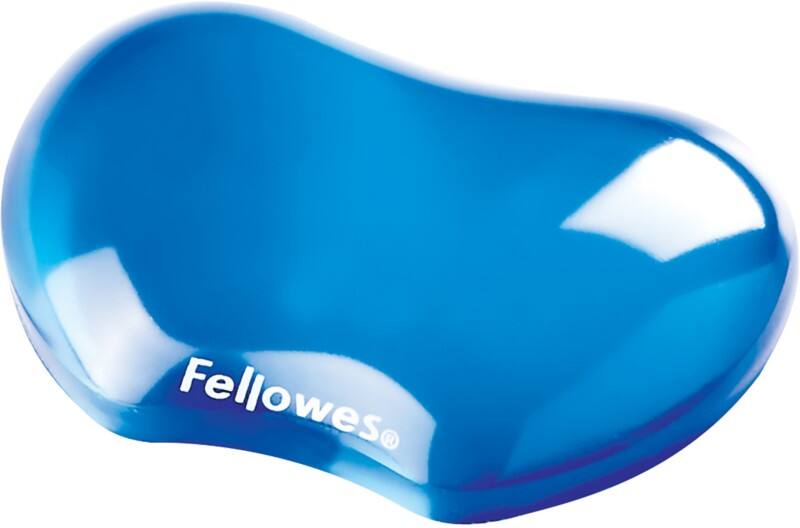 Fellowes Wrist Rest Crystal Gel Flex Blue