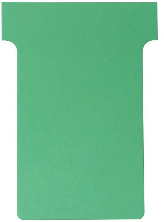 Nobo Size 2 T-Cards A50 Green Pack of 100