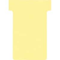 Nobo Size 2 T-Cards Yellow 4.9 x 8.5 cm Pack of 100