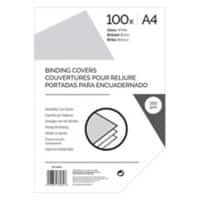 Binding Cover A4 250 gsm 285 microns Plastic White Pack of 100