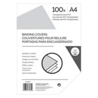 Binding Cover A4 145 microns PVC (Polyvinyl Chloride) Transparent Pack of 100