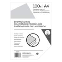 Binding Cover A4 190 microns PVC (Polyvinyl Chloride) Transparent Pack of 100