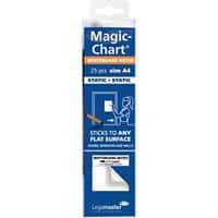 Legamaster Magic-Chart Paperchart Foil White 25 Sheets