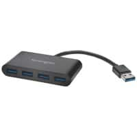 Kensington UH4000 4 x USB 3.0 Female to 1 x USB 1.1 Male Hub K39121EU 4 Ports Black