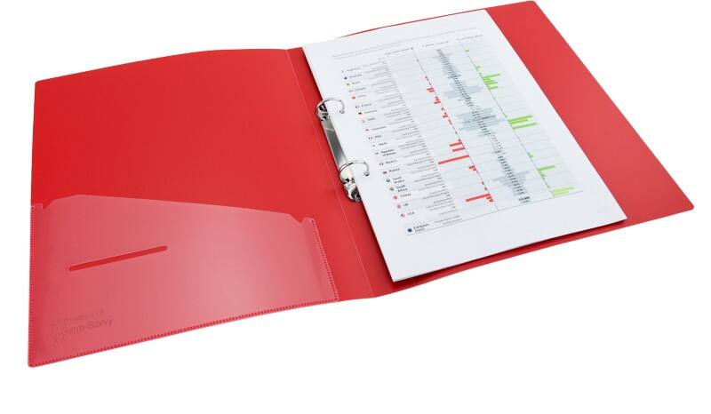 Rapesco Germ-Savvy 25 mm Ring Binder PP (Polypropylene) A4 2 Rings Assorted Pack of 4