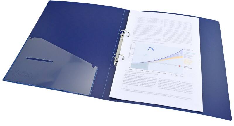 Rapesco Germ-Savvy 25 mm Ring Binder PP (Polypropylene) A4 2 Rings Assorted Pack of 6