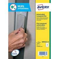 Avery Antimicrobial Surface Film Removable Self-Adhesive 199.6 x 289.1mm Clear 10 Sheets of 1 Label