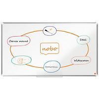 Nobo Premium Plus Widescreen Whiteboard Wall Mounted Magnetic Lacquered Steel 1220 x 690mm