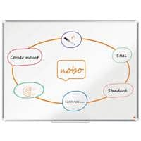 Nobo Premium Plus Whiteboard Wall Mounted Magnetic Lacquered Steel 1200 x 900mm