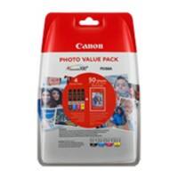 Canon CLI-551XL Original Ink Cartridge Photo Black, Cyan, Magenta, Yellow + Photo Paper Value Pack