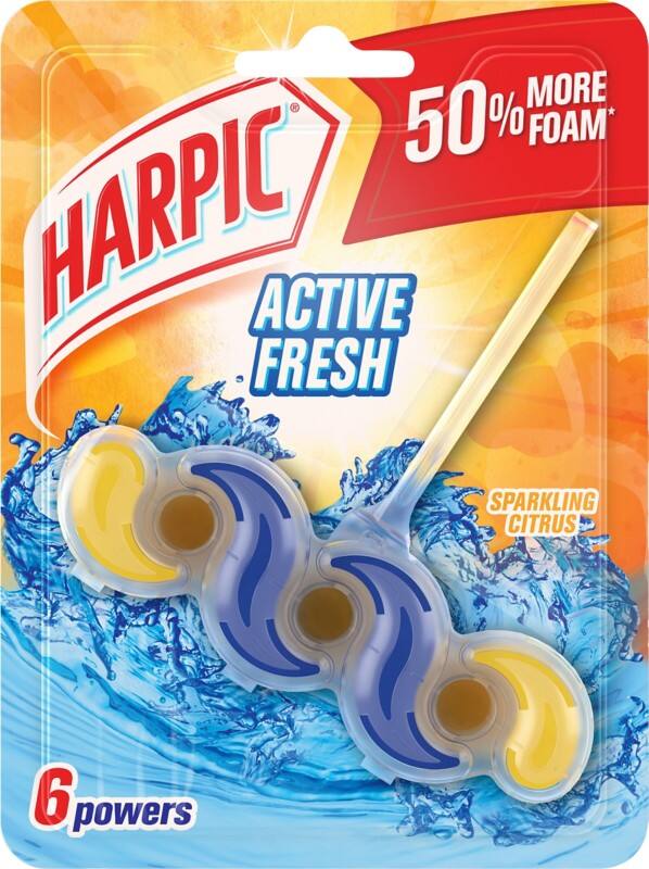 Harpic Toilet Block Active Fresh Sparkling Citrus