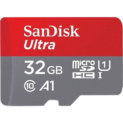 Memoria Micro SD 32GB Sandisk Ultra CL10 con adaptador a SD  SDSQUAR-032G-GN6MA