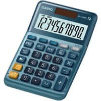 Casio MS-100EM Desktop Calculator 10 Digit LCD Display Blue