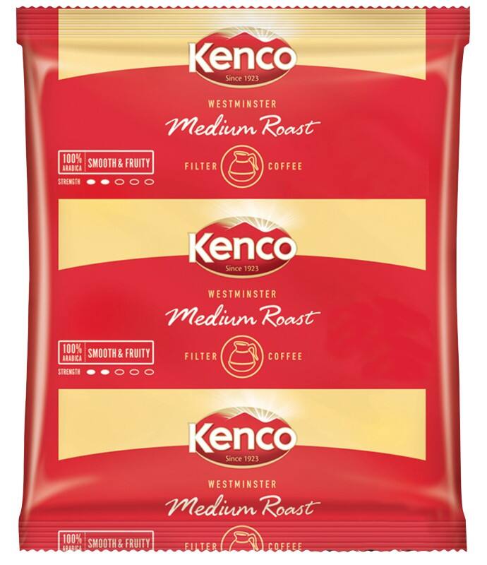 Kenco Caffeinated Ground Filter Coffee Sachet 60g Pack of 50 Westminster