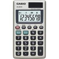 Casio HS-85TE Pocket Calculator 8 Digit Display Silver