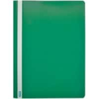 ELBA Report File 160 Sheets ClearView A4 Green Plastic Pack of 50