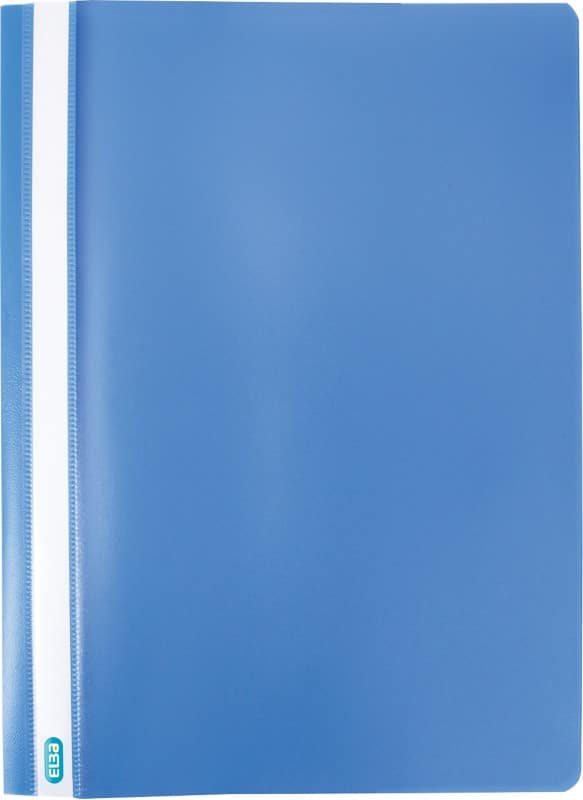 ELBA Report File 160 Sheets ClearView A4 Blue Plastic Pack of 50