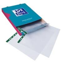 OXFORD Punched Pockets A4 Transparent 55 Microns PP (Polypropylene) Pack of 100