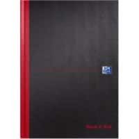 Black n Red Notebook A4 Ruled Casebound Assorted 96 Pages