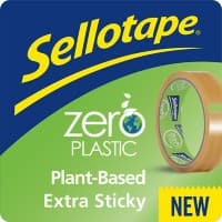 Sellotape Tape Zero Plastic Transparent 24 mm (W) x 30 m (L) 76.2 mm