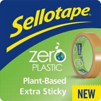 Sellotape Tape Zero Plastic Transparent 24 mm (W) x 30 m (L) 76.2 mm