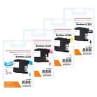 Viking LC223 Compatible Brother Ink Cartridge Black, Cyan, Magenta, Yellow Pack of 4 Multipack