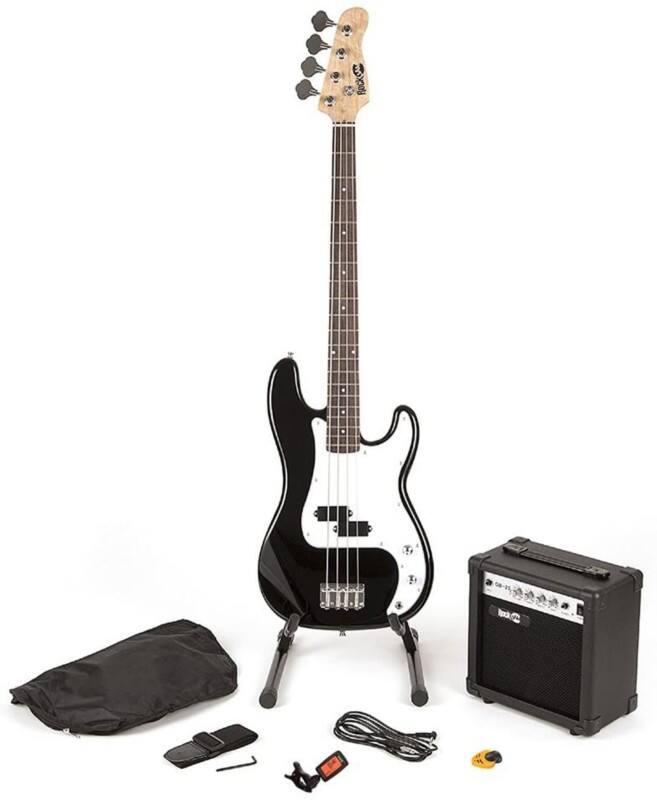 PDT RockJam Bass Guitar super Kit - Blk