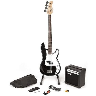 PDT RockJam Bass Guitar super Kit - Blk