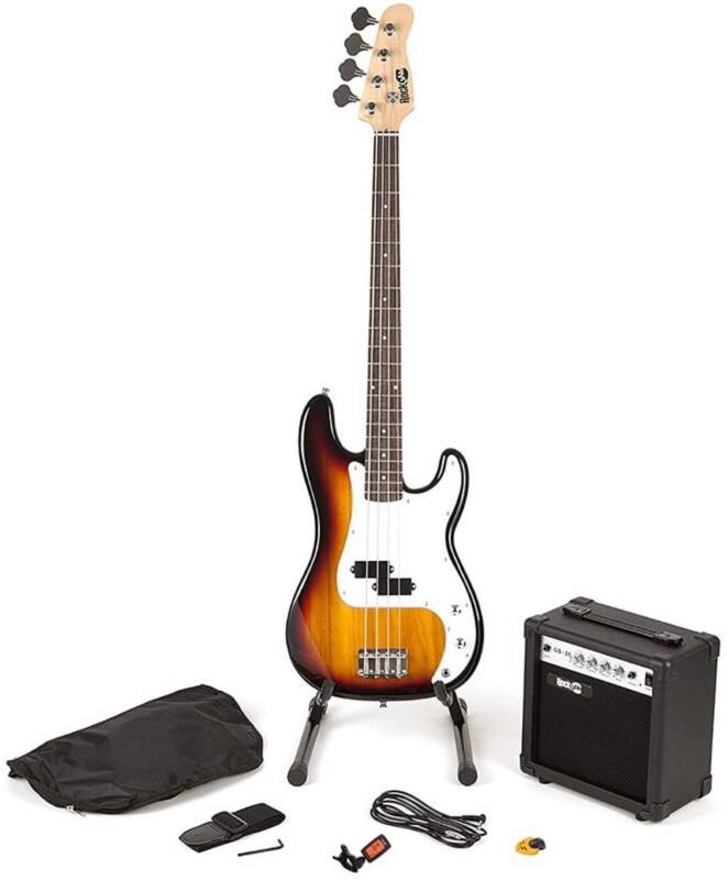 PDT RockJam Bass Guitar super Kit - Sun