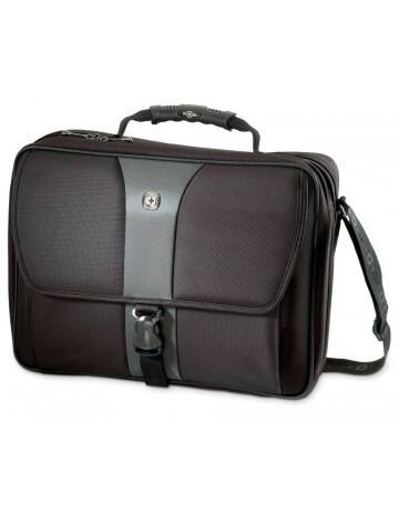 Wenger Notebook Bag 600654 17 Inch Polyester Black, Grey 44 (W) x 8 (D) x 34 (H) cm