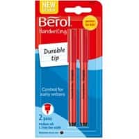 Berol Fineliner Pen 0.7 mm Needlepoint Black Pack of 2
