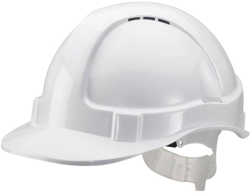 BBrand Safety Helmet Vented ABS One Size White