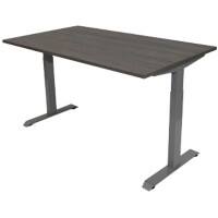 euroseats Logan Office Desk Rectangular Oak T-Foot 1,200 (W) x 800 (D) x 865 (H) mm Metal