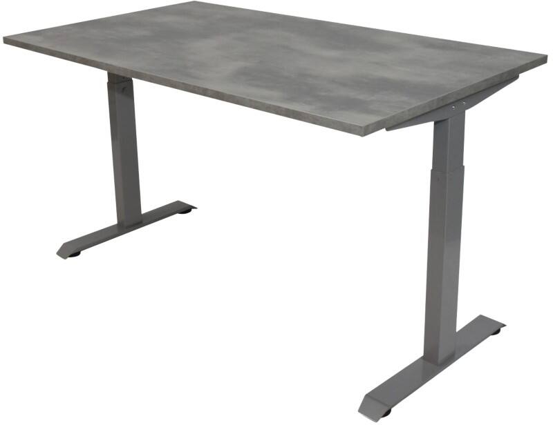euroseats Oxyd Office Desk Rectangular Concrete T-Foot 1,200 (W) x 800 (D) x 865 (H) mm Metal