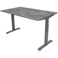 euroseats Oxyd Office Desk Rectangular Concrete T-Foot 1,200 (W) x 800 (D) x 865 (H) mm Metal