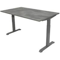 euroseats Oxyd Office Desk Rectangular Concrete T-Foot 1,600 (W) x 800 (D) x 865 (H) mm Metal