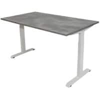 euroseats Oxyd Office Desk Rectangular Concrete T-Foot 1,200 (W) x 800 (D) x 865 (H) mm Metal