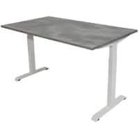 Euroseats Desk Oxyd with White Frame 620-840x1200x800 mm
