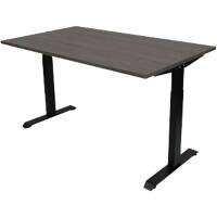 Euroseats Desk Logan Oak with Black Frame 620-840x1400x800 mm