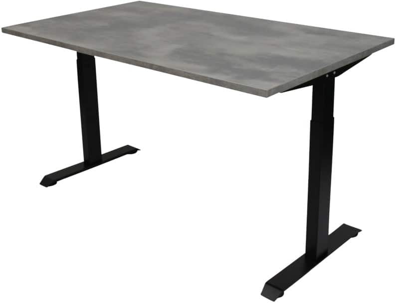 euroseats Oxyd Office Desk Rectangular Concrete T-Foot 1,200 (W) x 800 (D) x 865 (H) mm Metal
