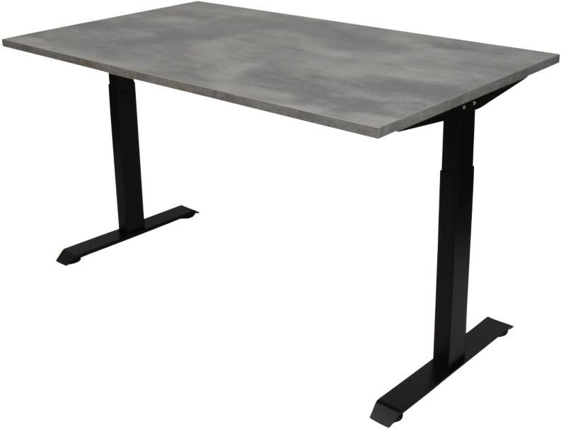 euroseats Oxyd Office Desk Rectangular Concrete T-Foot 1,400 (W) x 800 (D) x 865 (H) mm Metal