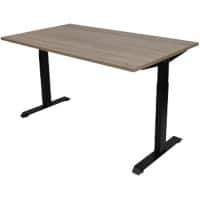 Euroseats Desk Robson Oak with Black Frame 620-840x1400x800 mm