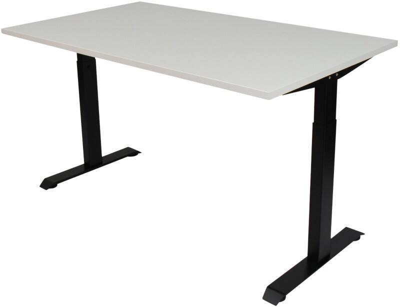 euroseats Office Desk Rectangular White T-Foot 1,200 (W) x 800 (D) x 865 (H) mm Metal