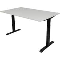 euroseats Office Desk Rectangular White T-Foot 1,400 (W) x 800 (D) x 865 (H) mm Metal